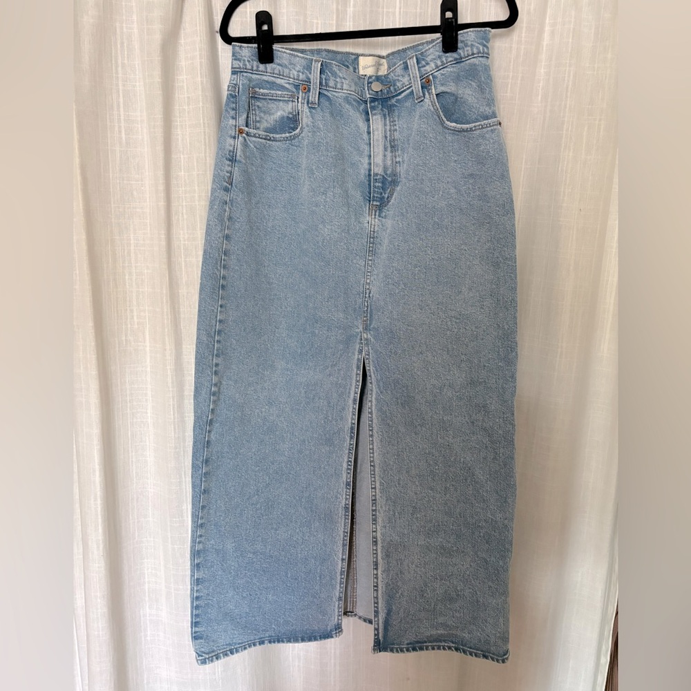 Denim Maxi Skirt